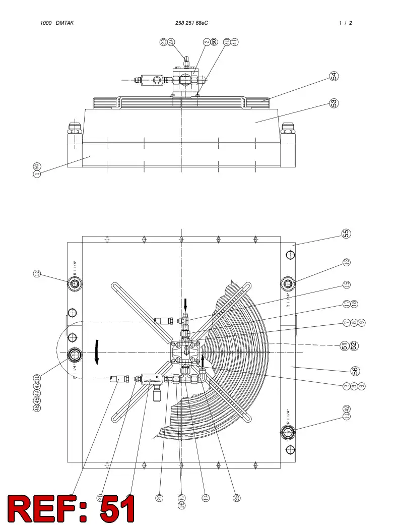 88670459 886 704 59 FAN (MULTIWING) - Sandvik Technical Drawing