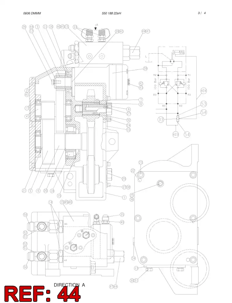 88672759 886 727 59 OVERCENTER VALVE - Sandvik Technical Drawing