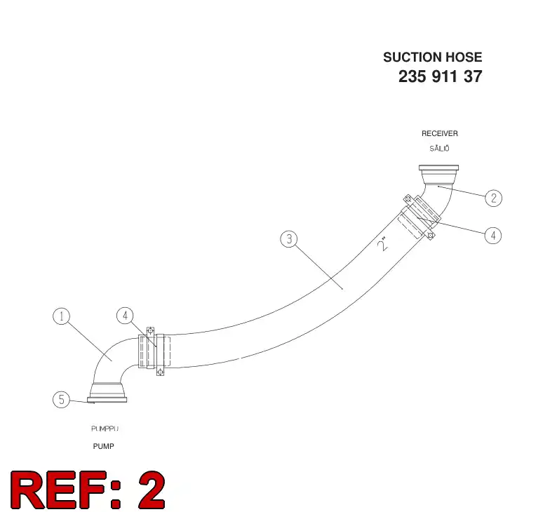 88673509 886 735 09 FLANGE FITTING - Sandvik Technical Drawing