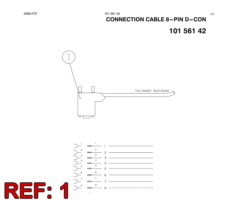88677139 886 771 39 9-PIN D-CONNECTOR, MALE - Sandvik Technical Drawing