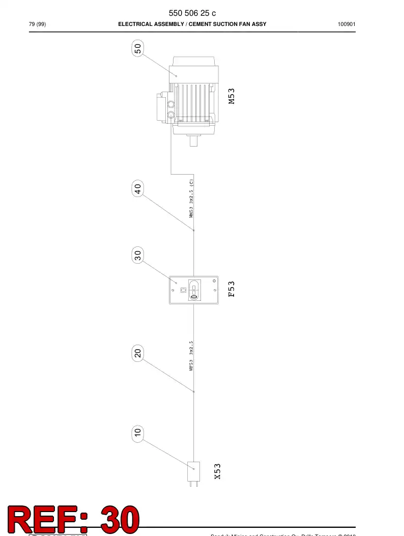 88680639a 886 806 39a Motor protective circuit breaker - Sandvik Technical Drawing