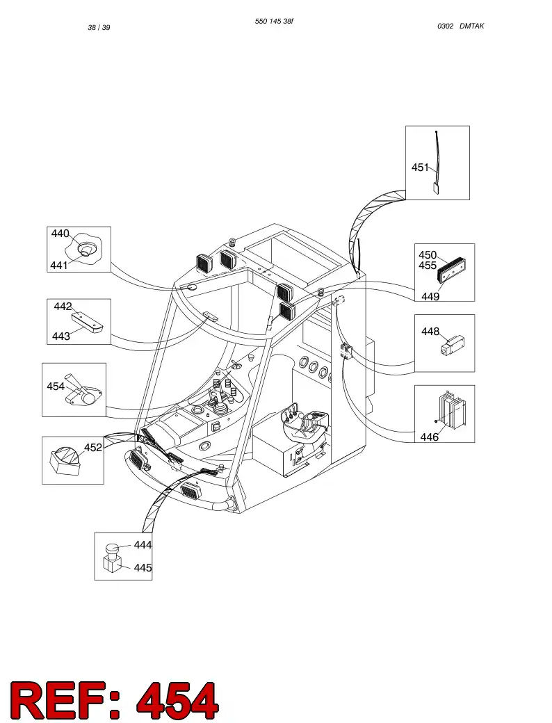 88681929 886 819 29 HAND LEVER (ELECTRONIC) - Sandvik Technical Drawing