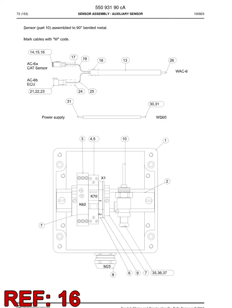 88682119a 886 821 19a Female contact - Sandvik Technical Drawing