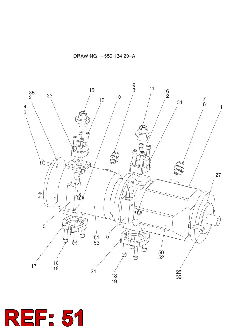 88685309 886 853 09 AXIAL PISTON PUMP - Sandvik Technical Drawing