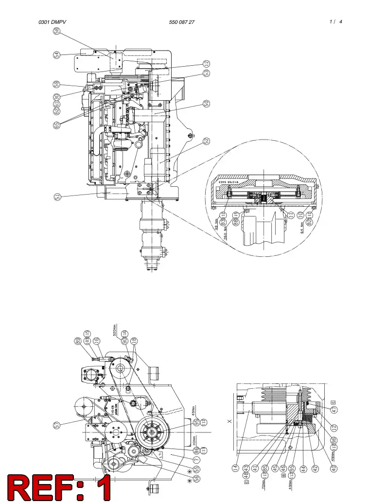 88689339 886 893 39 ENGINE - Sandvik Technical Drawing