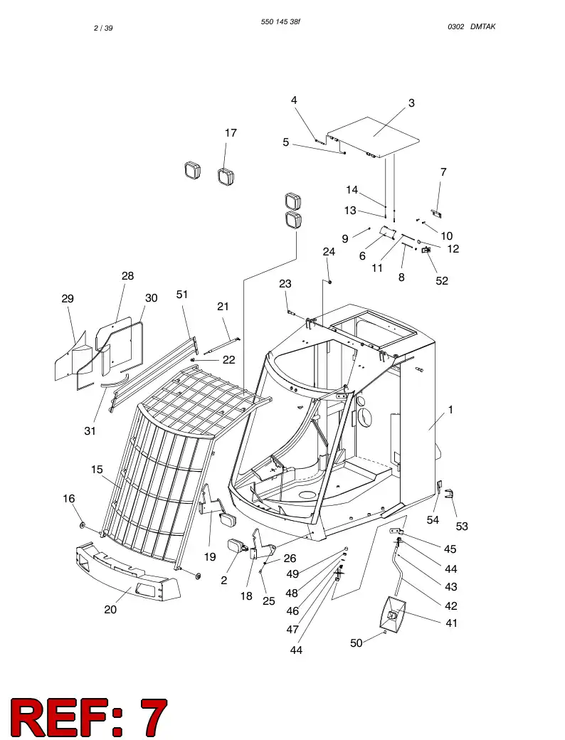 88700759 887 007 59 BRACKET - Sandvik Technical Drawing