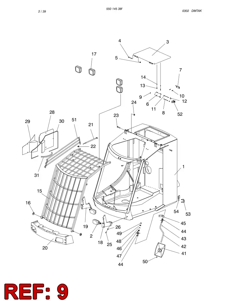 88700909 887 009 09 LOCKING PLATE - Sandvik Technical Drawing