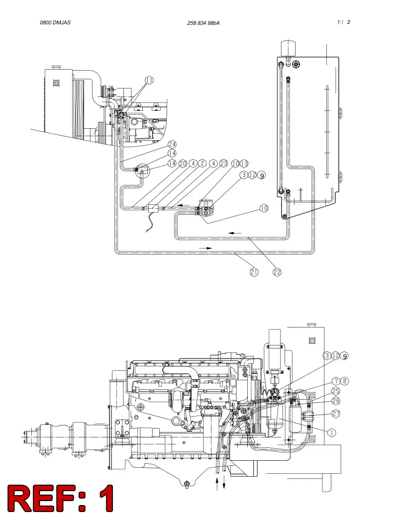 88703789 887 037 89 FUEL FILTER/WATER SEPARATOR - Sandvik Technical Drawing