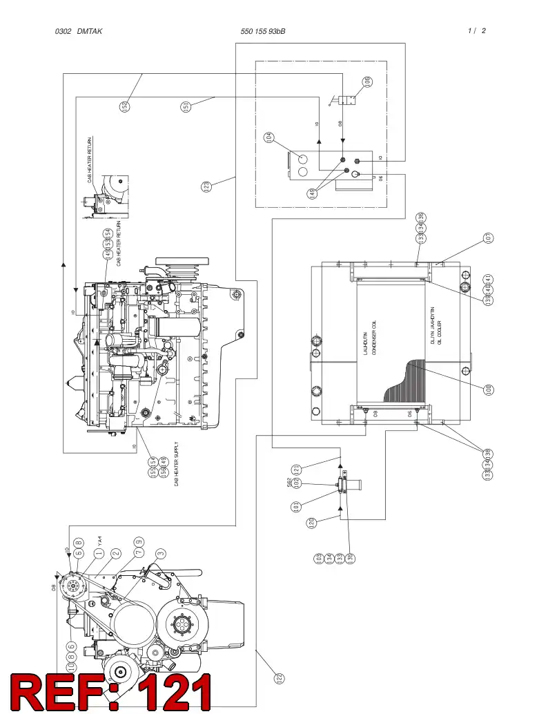88715299 887 152 99 Hose Assembly, Refrigeration - Sandvik Technical Drawing