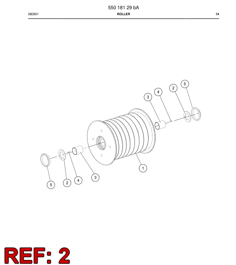 88722729a 887 227 29a Bearing plate - Sandvik Technical Drawing