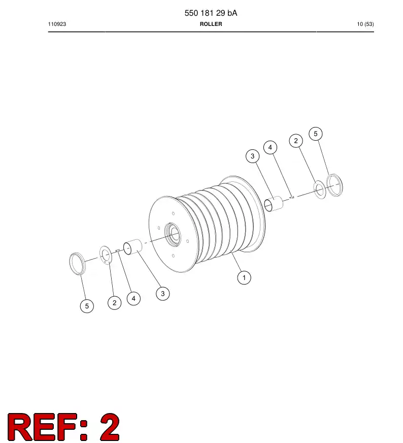 88722729b 887 227 29b Plate, Bearing - Sandvik Technical Drawing