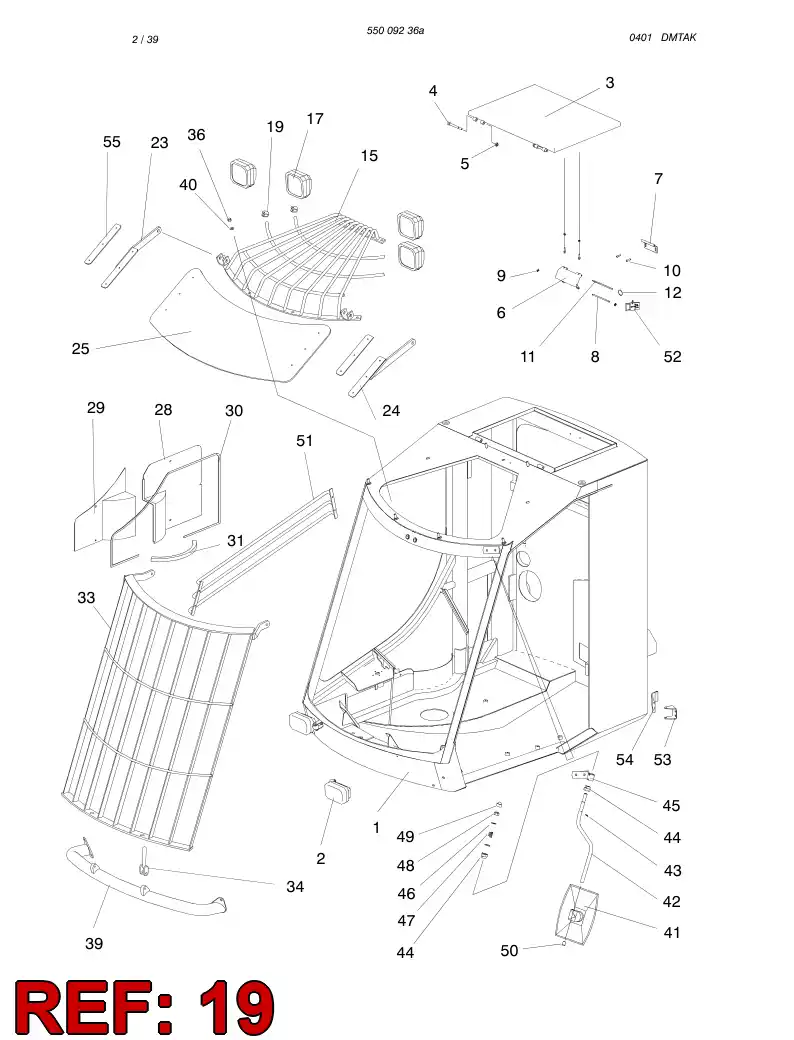 88725509 887 255 09 BRACKET - Sandvik Technical Drawing