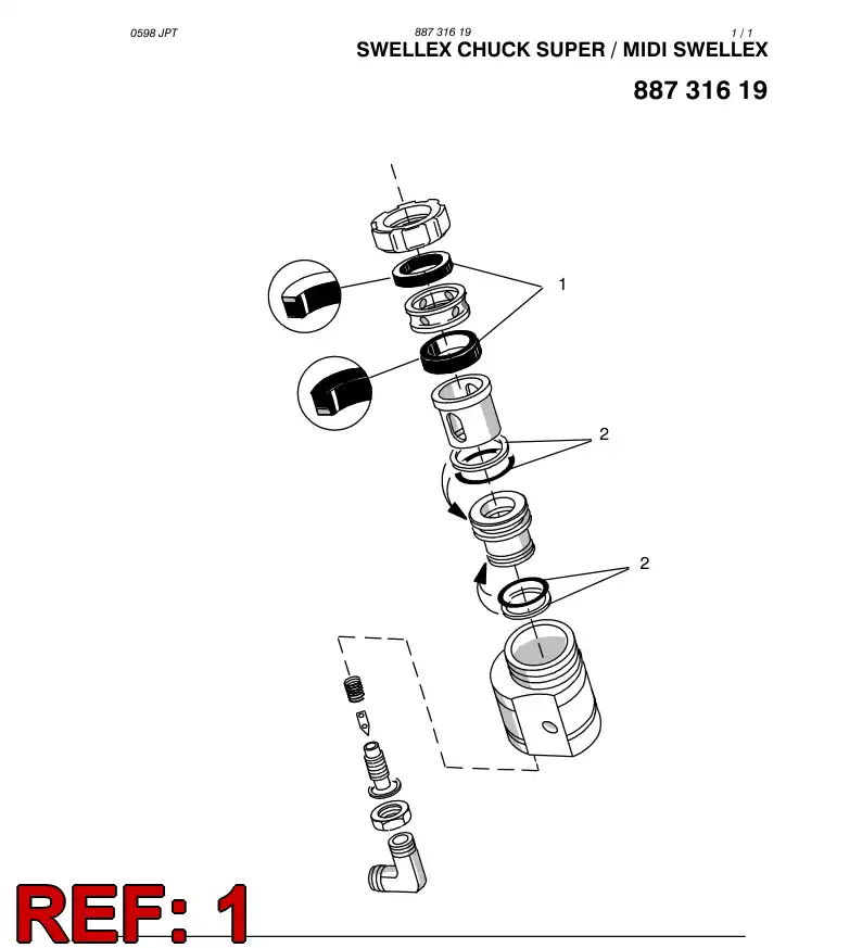 88731879 887 318 79 SEAL - Sandvik Technical Drawing