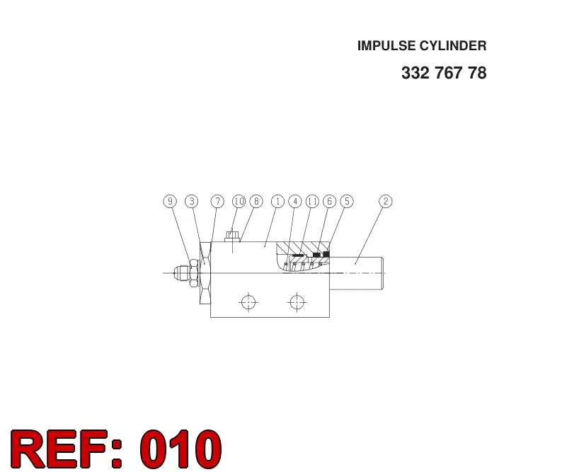 88732889 887 328 89 PLUG - Sandvik Technical Drawing