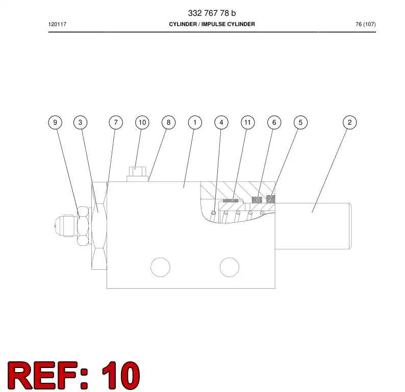 88732889a 887 328 89a Plug - Sandvik Technical Drawing