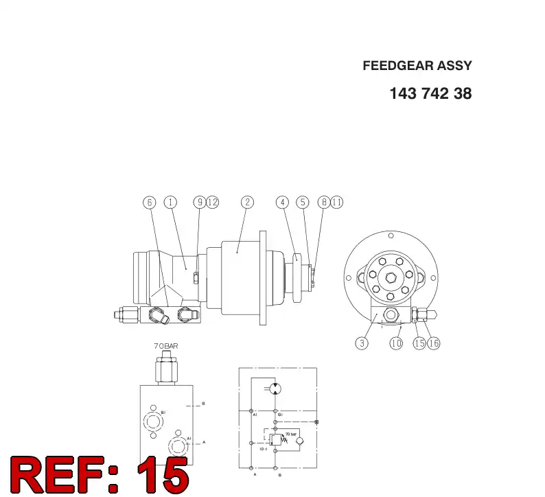 88735379 887 353 79 STRAIGHT THREAD ELBOW - Sandvik Technical Drawing