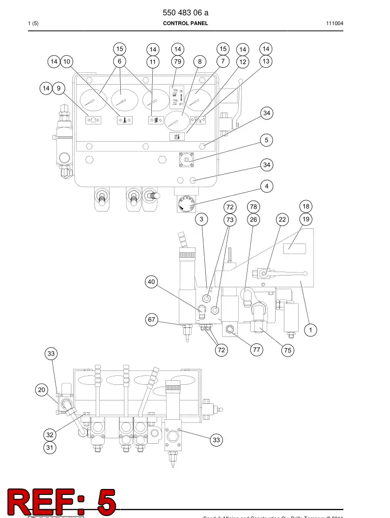88735809 887 358 09 SEAL KIT - Sandvik Technical Drawing