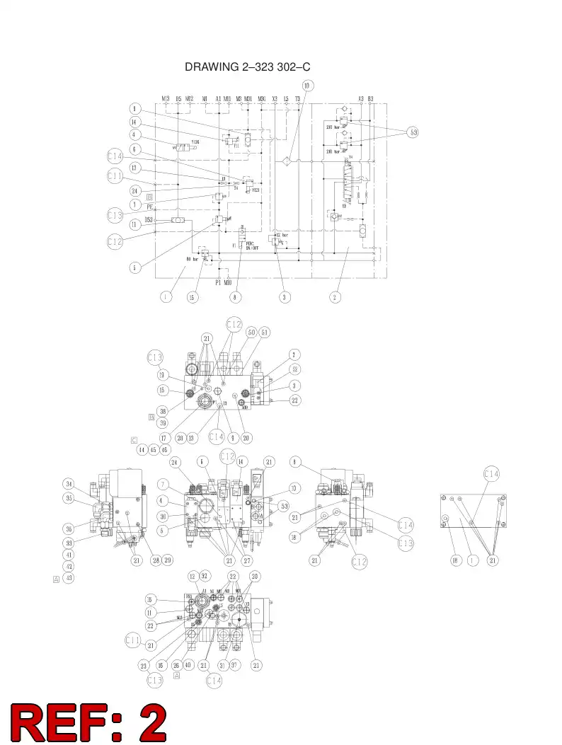 88735939 887 359 39 DIRECTION VALVE MODULE - Sandvik Technical Drawing