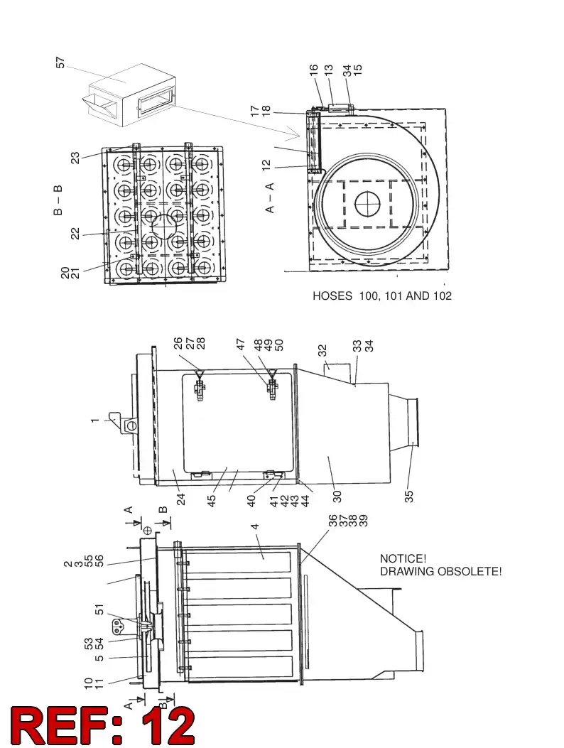 88739979 887 399 79 CLOSING FLAP - Sandvik Technical Drawing