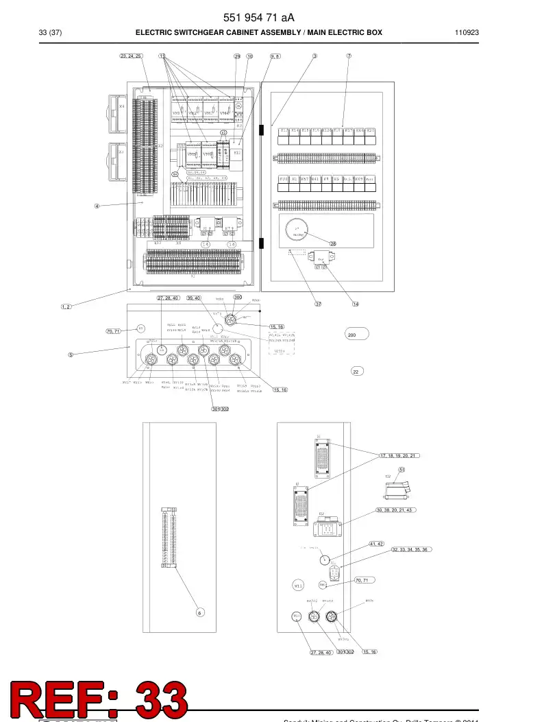 88742939a 887 429 39a CONECTOR, TERMINAL ROSCADO (F) - Sandvik Technical Drawing