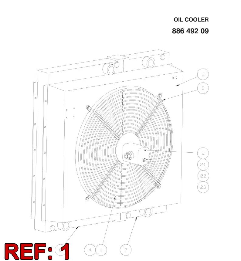 88747299 887 472 99 FAN (MULTIWING) - Sandvik Technical Drawing
