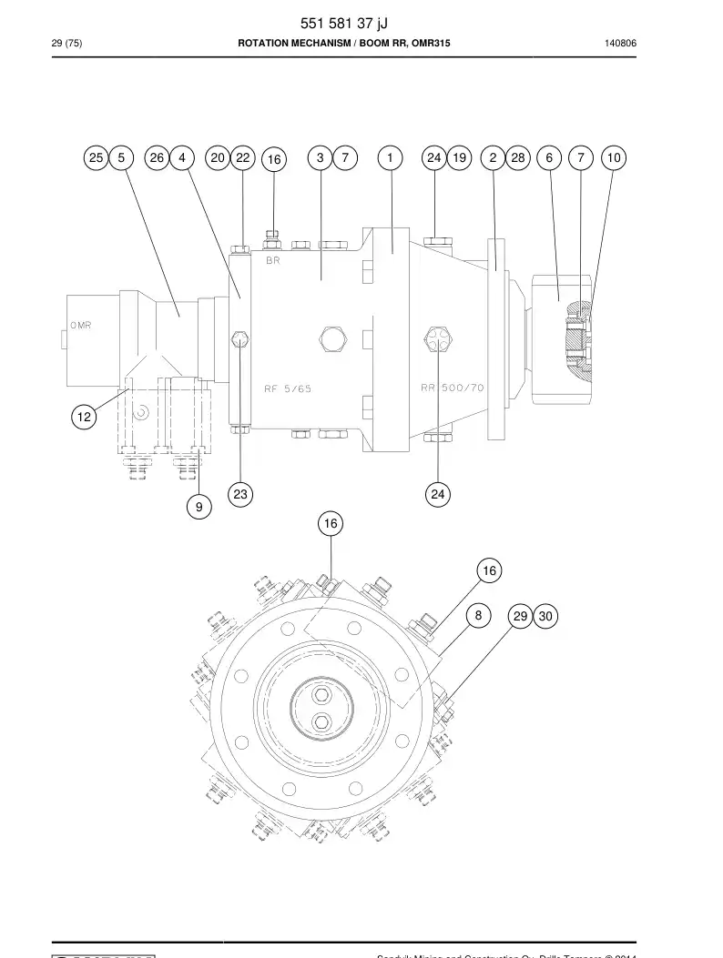 88748459a 887 484 59a Indicator - Sandvik Technical Drawing