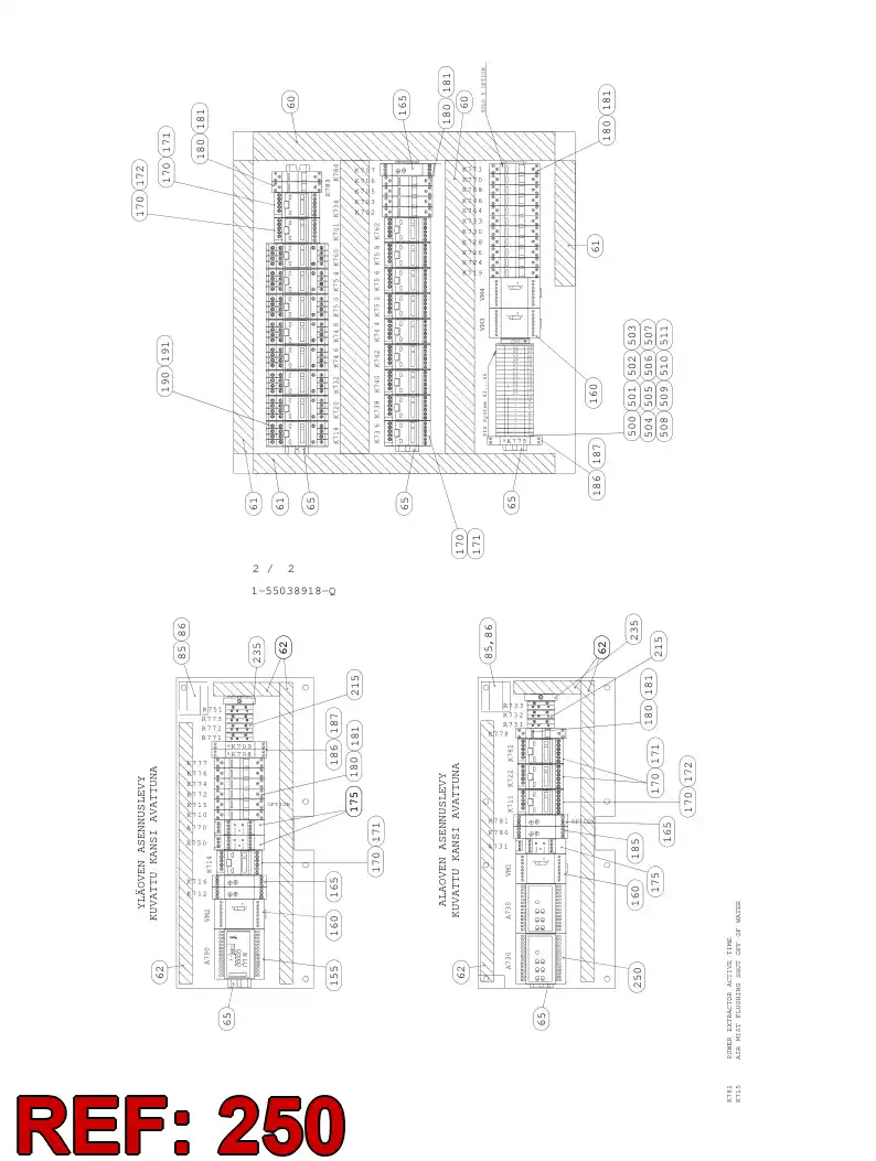 88751959 887 519 59 VALVE CONTROL CARD - Sandvik Technical Drawing