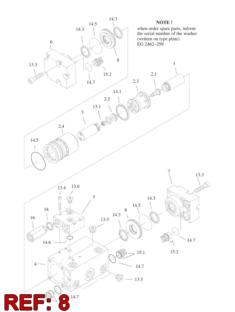 88756189 887 561 89 Seal, Flange - Sandvik Technical Drawing