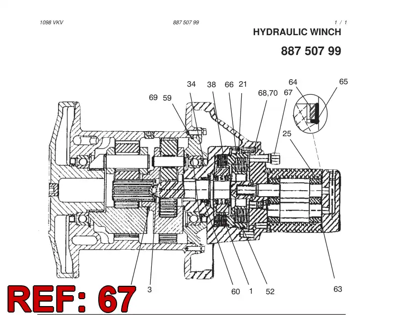 88757759 887 577 59 SAFETY VALVE - Sandvik Technical Drawing
