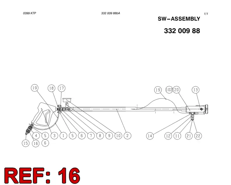 88758229 887 582 29 QUICK ACTION COUPLING - Sandvik Technical Drawing