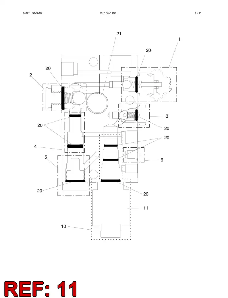88761039 887 610 39 Solenoid - Sandvik Technical Drawing