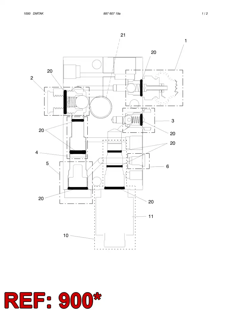 88761299 887 612 99 REPAIR KIT - Sandvik Technical Drawing