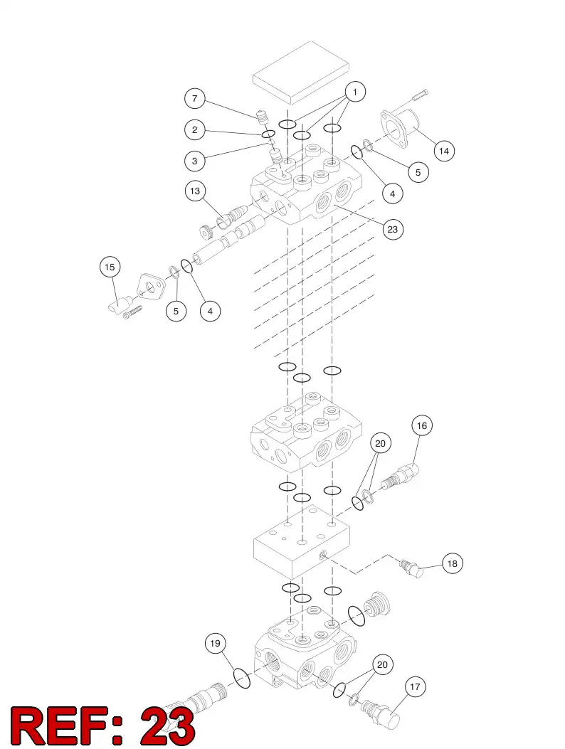 88762609 887 626 09 VALVE SECTION - Sandvik Technical Drawing