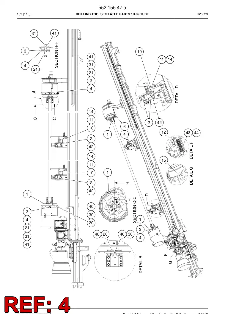 88763749 887 637 49 KEY HOLDER - Sandvik Technical Drawing