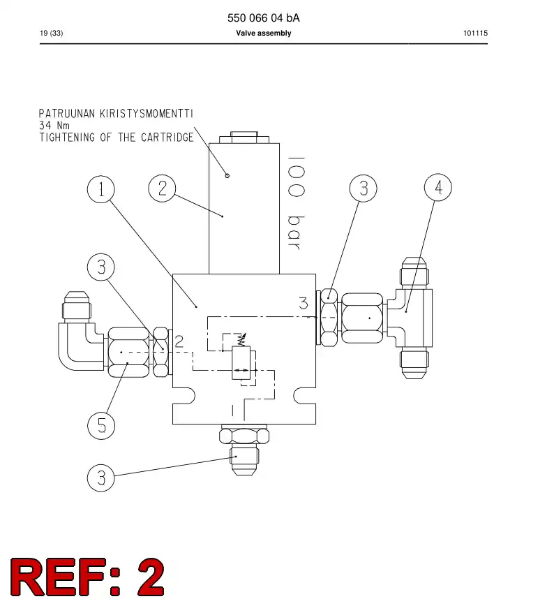 887 661 09a PRESSURE REDUCING VALVE CARTR. - drawing