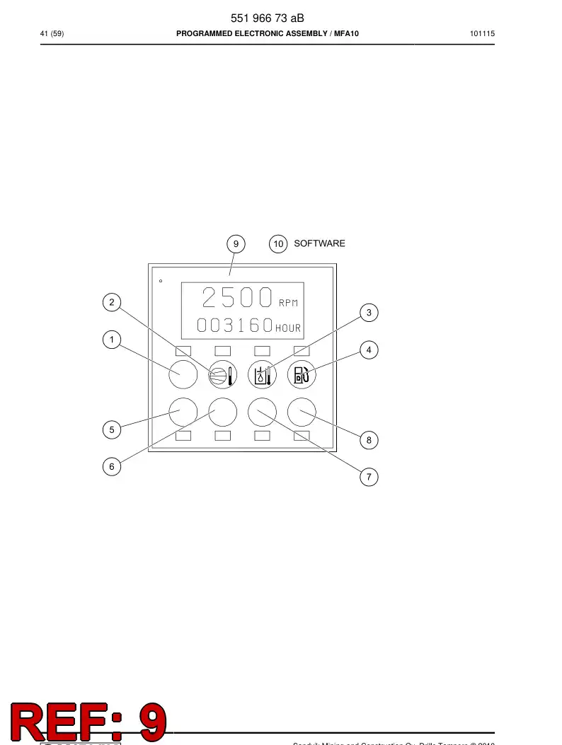 88766779a 887 667 79a Gauge - Sandvik Technical Drawing