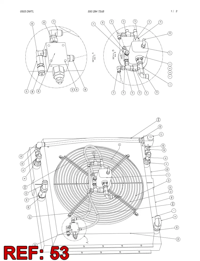 88769709 887 697 09 FAN HOUSING - Sandvik Technical Drawing