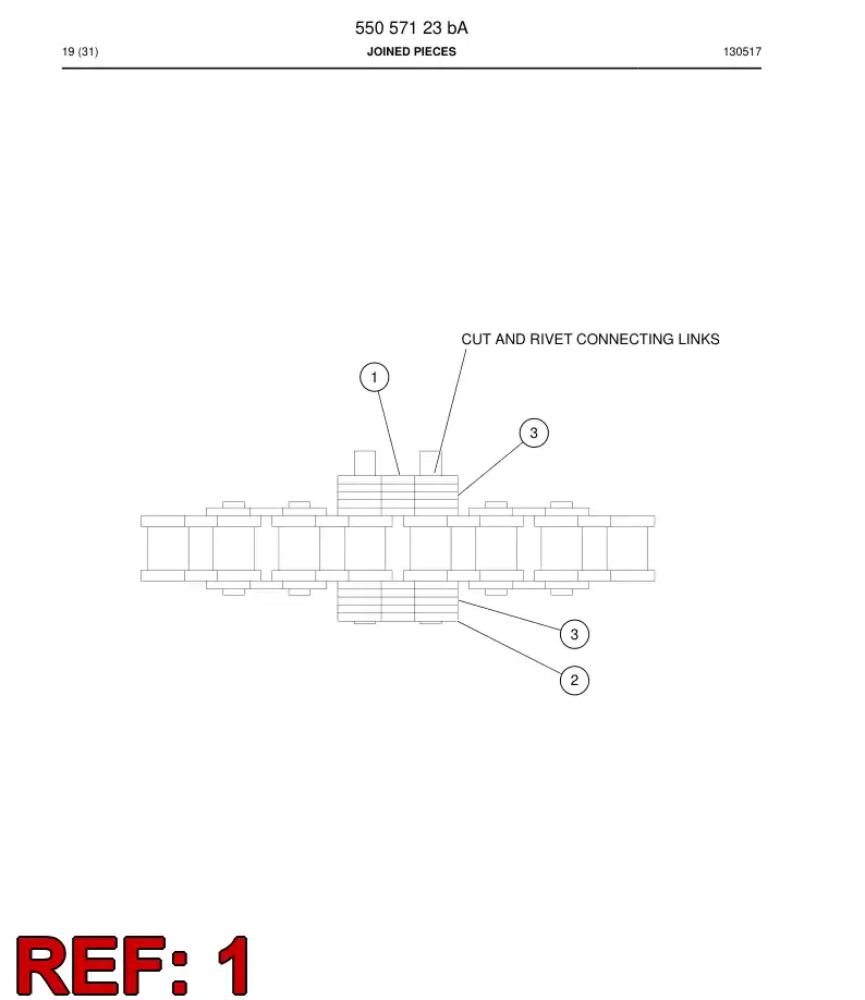 88770059 887 700 59 OUTER CHAIN PLATE - Sandvik Technical Drawing