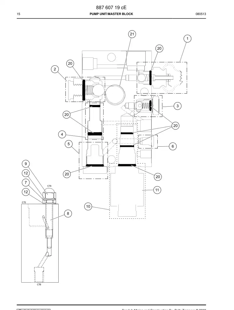 887 711 99a Seal kit - drawing