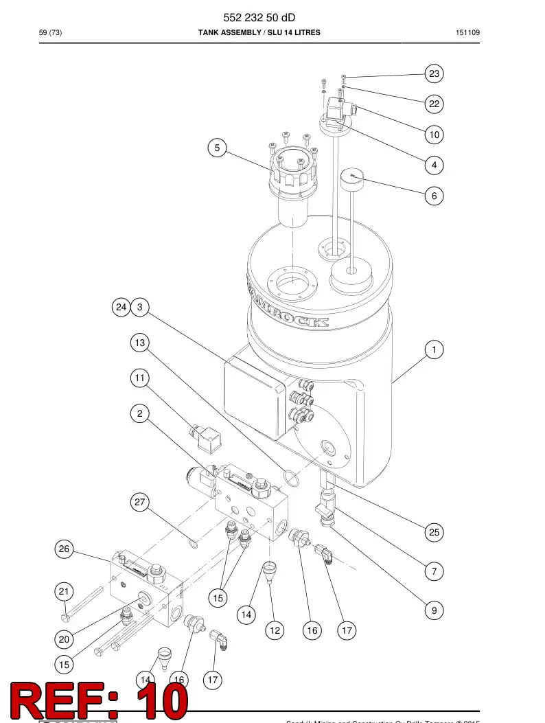 88773089b 887 730 89b CABLE ELCTRICO BLINDADO - Sandvik Technical Drawing