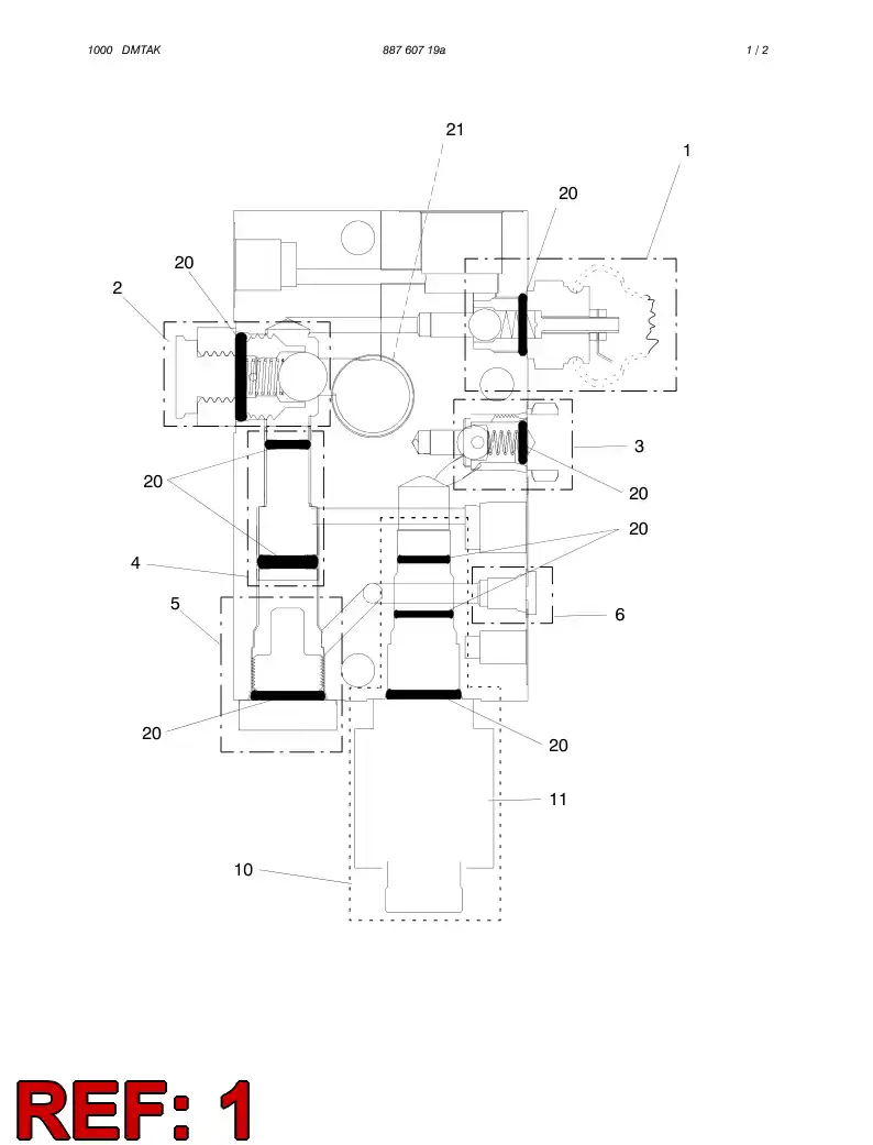88773519 887 735 19 FLOW SWITCH ASSY - Sandvik Technical Drawing