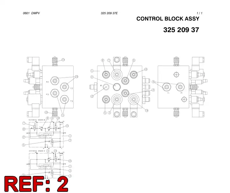 88780089 887 800 89 FLOW DIVIDER VALVE - Sandvik Technical Drawing