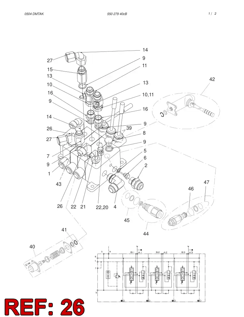 88785159 887 851 59 STRAIGHT THREAD ELBOW - Sandvik Technical Drawing