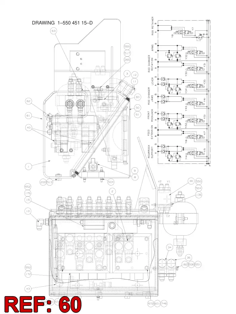 88786609 887 866 09 RUBBER SEAL - Sandvik Technical Drawing