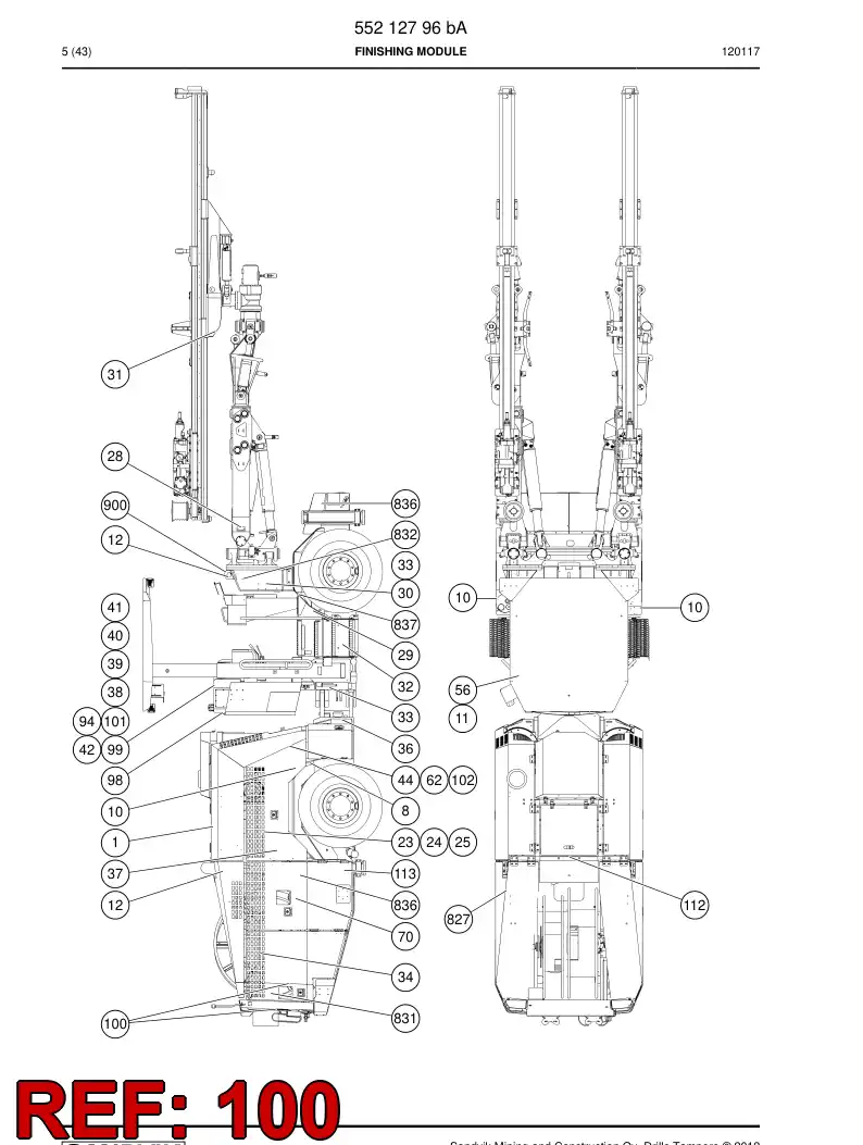 88790679b 887 906 79b Sign set - Sandvik Technical Drawing