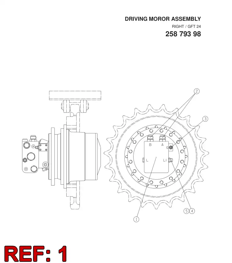 88791279 887 912 79 FINAL DRIVE - Sandvik Technical Drawing