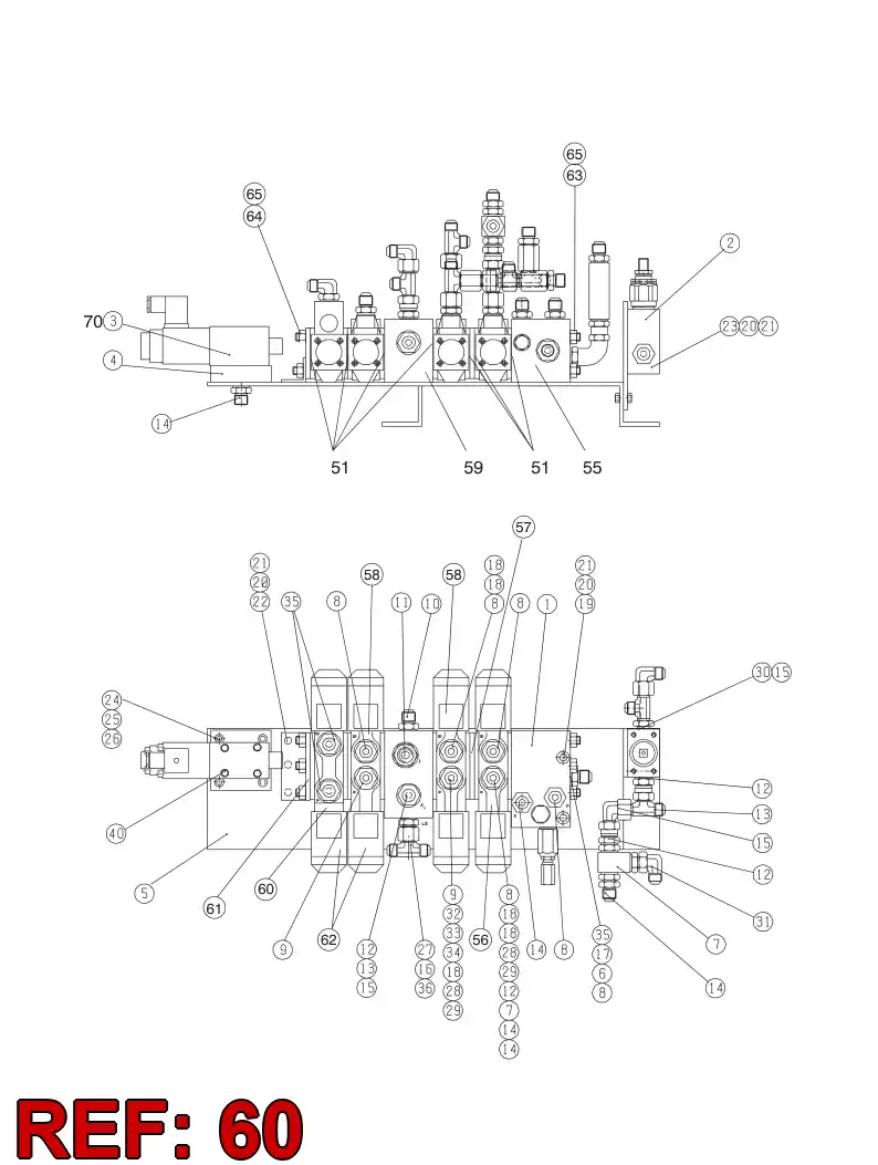 88791839 887 918 39 CENTER SECTION - Sandvik Technical Drawing