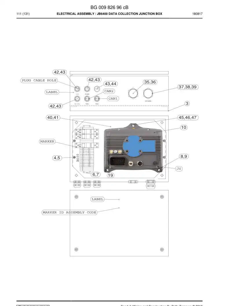 88792439 887 924 39 ENDPLATE D-MTTB 1,5 - Sandvik Technical Drawing