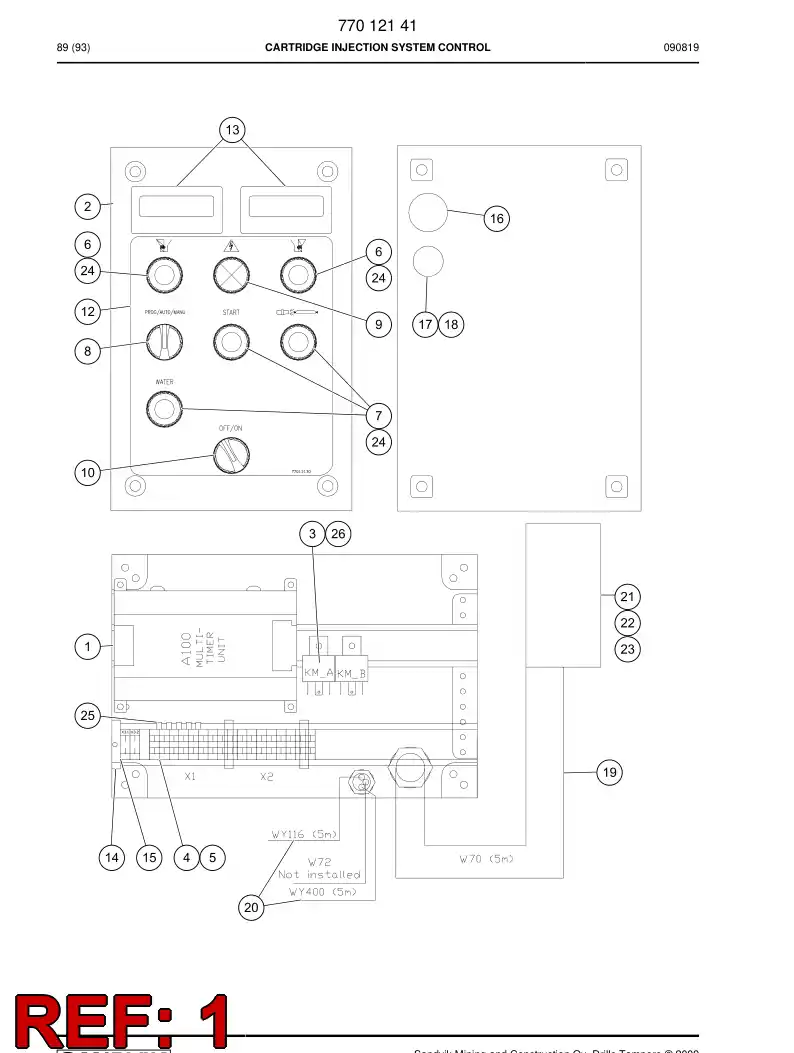 88793609 887 936 09 Programmable logical component - Sandvik Technical Drawing