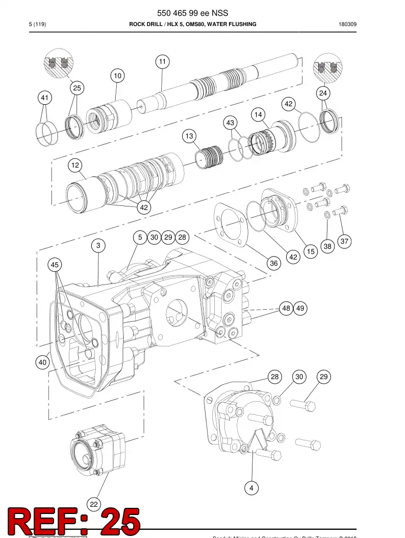 88794589a 887 945 89a Seal, Rod - Sandvik Technical Drawing